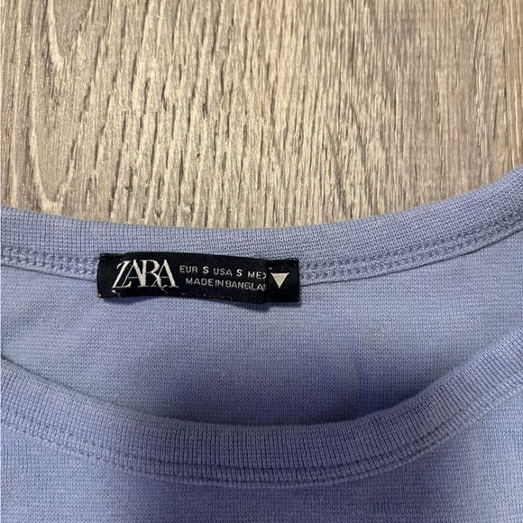 Zara blue cropped top - Picture 3 of 5